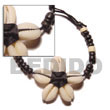 Summer Accessories Flower Sigay   4-5 Coco SMRAC617BR Summer Beach Wear Accessories Macrame Bracelets