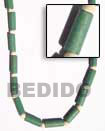 Summer Accessories Green Wood Tube With Pukalet SMRAC128NK Summer Beach Wear Accessories Natural Necklace