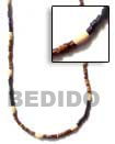 Summer Accessories 2-3 Heishe Natural Brown   SMRAC170NK Summer Beach Wear Accessories Natural Necklace