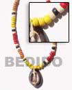 Summer Accessories 4-5 Coco Pukalet In Yellow SMRAC194NK Summer Beach Wear Accessories Natural Necklace