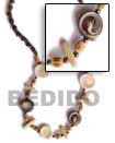Summer Accessories 4-5 Pukalet Black Necklace  SMRAC228NK Summer Beach Wear Accessories Natural Necklace