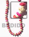 Summer Accessories 2-3 Heishe Bleach   In Coco SMRAC235NK Summer Beach Wear Accessories Natural Necklace