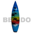 Summer Accessories Surfboard Handpainted Wood  SMRAC039RM Summer Beach Wear Accessories Refrigerator Fridge Magnet