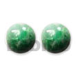Summer Accessories Green Resin Button Earrings SMRAC5001ER Summer Beach Wear Accessories Resin Earrings