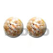 Summer Accessories Gold Resin Button Earrings SMRAC5004ER Summer Beach Wear Accessories Resin Earrings