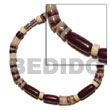 Summer Accessories hammer shell Heishe SMRAC5074BR Summer Beach Wear Accessories Seed Bracelets