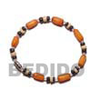 Summer Accessories Buri Seed Bracelet In Orange SMRACIBR1 Summer Beach Wear Accessories Seed Bracelets