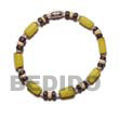Summer Accessories Buri Seed Bracelet In Yellow SMRACIBR3 Summer Beach Wear Accessories Seed Bracelets