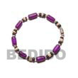 Summer Accessories Buri Seed Bracelet In Violet SMRACIBR4 Summer Beach Wear Accessories Seed Bracelets