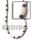 Summer Accessories 4-5 Heishe White Shell SMRAC182NK Summer Beach Wear Accessories Seeds Necklaces