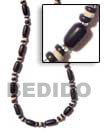 Summer Accessories Buri Black Tube 4-5 Pokalet SMRAC216NK Summer Beach Wear Accessories Seeds Necklaces