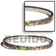 Summer Accessories Stainless Paua Inlaid Bangle SMRAC027BL Summer Beach Wear Accessories Shell Bangles