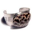 Summer Accessories Hot Hippie 38mmx23mm Metal SMRAC527BL Summer Beach Wear Accessories Shell Bangles