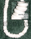 Summer Accessories White Puka - As Is Class A SMRAC002PK Summer Beach Wear Accessories Shell Beads