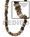 Summer Accessories Square Cut Black Lip 5-6mm SMRAC004SQ Summer Beach Wear Accessories Shell Beads
