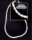 Summer Accessories Troca Shells Teardrop Design SMRAC009SPS Summer Beach Wear Accessories Shell Beads