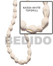 Summer Accessories Nassa White Shell Topdrill In SMRAC017SPS Summer Beach Wear Accessories Shell Beads