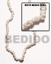 Summer Accessories White Mongo Shell In Beads SMRAC019SPS Summer Beach Wear Accessories Shell Beads