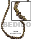 Summer Accessories Green Mongo Shell In Beads SMRAC020SPS Summer Beach Wear Accessories Shell Beads