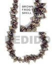 Summer Accessories ( Medium ) Frog Shell Brown SMRAC045SPS Summer Beach Wear Accessories Shell Beads