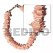 Summer Accessories Pink Rose Square Cut - Size 7 SMRAC068BR Summer Beach Wear Accessories Shell Bracelets