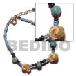 Summer Accessories Everlasting Luhuanus   2-3mm SMRAC1013BR Summer Beach Wear Accessories Shell Bracelets