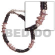 Summer Accessories Black 4-5mm Coco Pokalet   SMRAC5080BR Summer Beach Wear Accessories Shell Bracelets