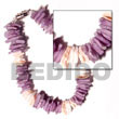 Summer Accessories White Rose Dyed Lilac   Pink SMRAC671BR Summer Beach Wear Accessories Shell Bracelets