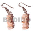 Summer Accessories Dangling Pink Rose Summer SMRAC068ER Summer Beach Wear Accessories Shell Earrings