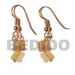 Summer Accessories Dangling Golden hammer shell SMRAC325ER Summer Beach Wear Accessories Shell Earrings