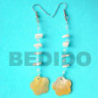 Summer Accessories Floating 15mm mother of pearl Scallop   SMRAC5006ER Summer Beach Wear Accessories Shell Earrings