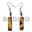 Summer Accessories Dangling 30x10mm Black Lip SMRAC5016ER Summer Beach Wear Accessories Shell Earrings