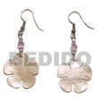 Summer Accessories Dangling 30mm hammer shell SMRAC5047ER Summer Beach Wear Accessories Shell Earrings