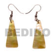 Summer Accessories Dangling Tall Pyramid mother of pearl SMRAC5049ER Summer Beach Wear Accessories Shell Earrings