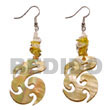 Summer Accessories Dangling Celtic mother of pearl   SMRAC5054ER Summer Beach Wear Accessories Shell Earrings