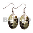 Summer Accessories 35mm Oval Blacklip   SMRAC5070ER Summer Beach Wear Accessories Shell Earrings