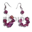 Summer Accessories Dangling Floating Lavender SMRAC5563ER Summer Beach Wear Accessories Shell Earrings