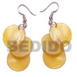 Summer Accessories Dangling 3Pcs. Round 15mm SMRAC5615ER Summer Beach Wear Accessories Shell Earrings