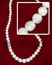 Summer Accessories Troca Graduated Beads SMRAC007NK Summer Beach Wear Accessories Shell Necklace