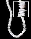Summer Accessories White Rose With Plain Sq.cut SMRAC120NK Summer Beach Wear Accessories Shell Necklace