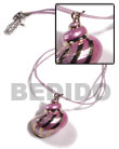 Summer Accessories 2 Rows Lilac Jelly Cord With SMRAC3326NK Summer Beach Wear Accessories Shell Necklace