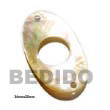 Summer Accessories mother of pearl Oblong  hole 34 Mm X 20 SMRAC5010P Summer Beach Wear Accessories Shell Pendants
