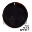 Summer Accessories 46mm Round Black Pin Summer SMRAC5043P Summer Beach Wear Accessories Shell Pendants