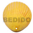Summer Accessories Piktin Clam Dyed In Yellow SMRAC5111P Summer Beach Wear Accessories Shell Pendants