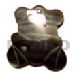 Summer Accessories Black Lip Teddy Bear 40mm SMRAC5115P Summer Beach Wear Accessories Shell Pendants