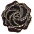 Summer Accessories Rose Carving Black Pin 40mm SMRAC5150P Summer Beach Wear Accessories Shell Pendants