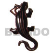 Summer Accessories Black Tab Lizard Carving 50mm SMRAC5169P Summer Beach Wear Accessories Shell Pendants