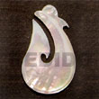 Summer Accessories Hook mother of pearl 40mm Pendants Summer SMRAC5225P Summer Beach Wear Accessories Shell Pendants