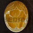 Summer Accessories Oval mother of pearl   Skin Flower SMRAC5235P Summer Beach Wear Accessories Shell Pendants