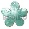 Summer Accessories 40mm Aqua Blue Flower SMRAC5386P Summer Beach Wear Accessories Shell Pendants